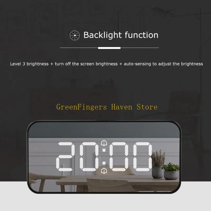 F68D 木製目覚まし時計デジタル目覚まし時計多機能絶妙な生産