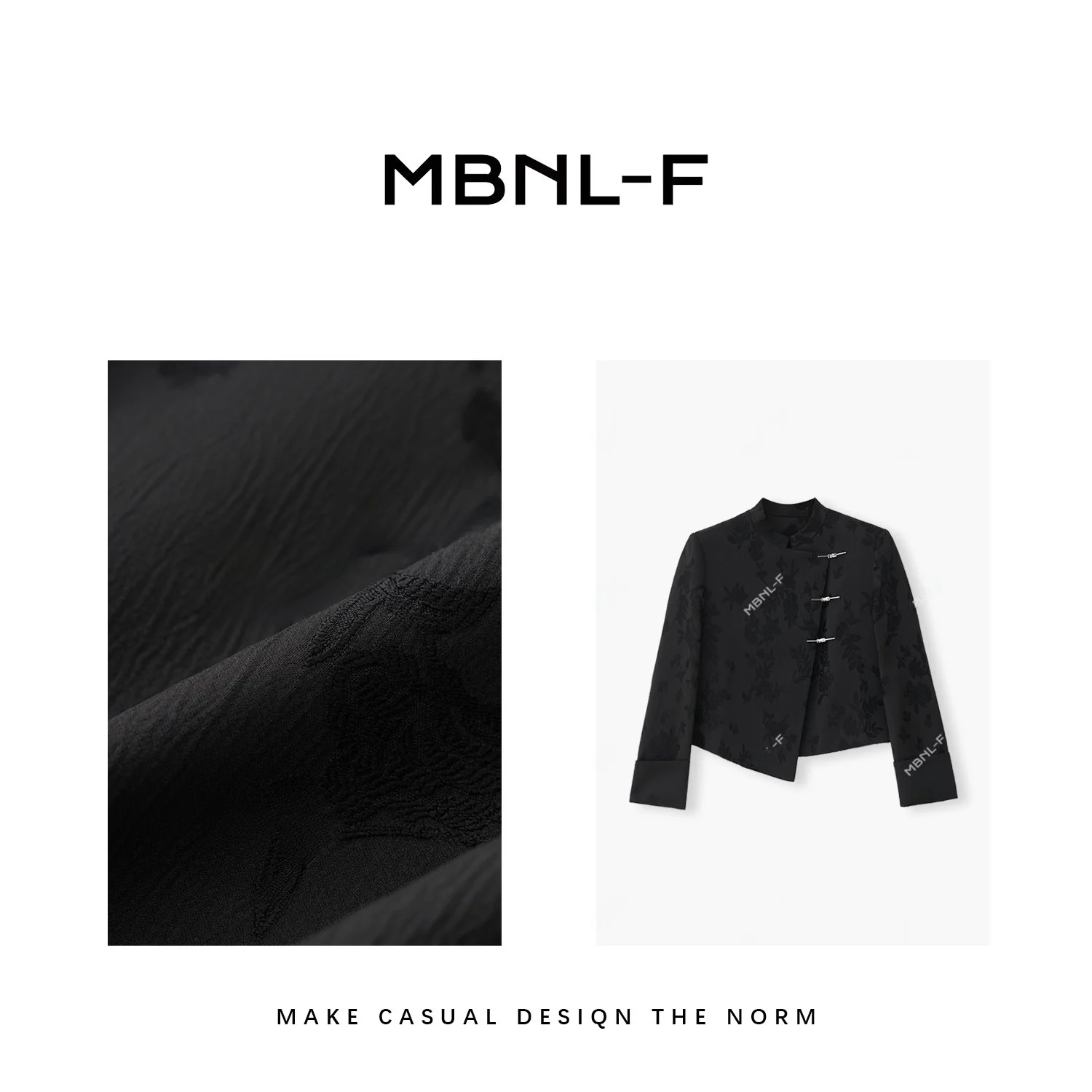 

Новая коллекция MBNLF 2024FW: Свободная универсальная верхняя одежда в китайском стиле, модный и многофункциональный женский топ-накидка