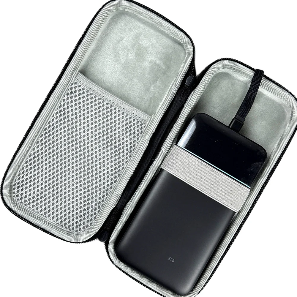 for CUKTECH 25 Power Bank SE Portable Charger Storage Box EVA Hard Travel Carrying Case Black