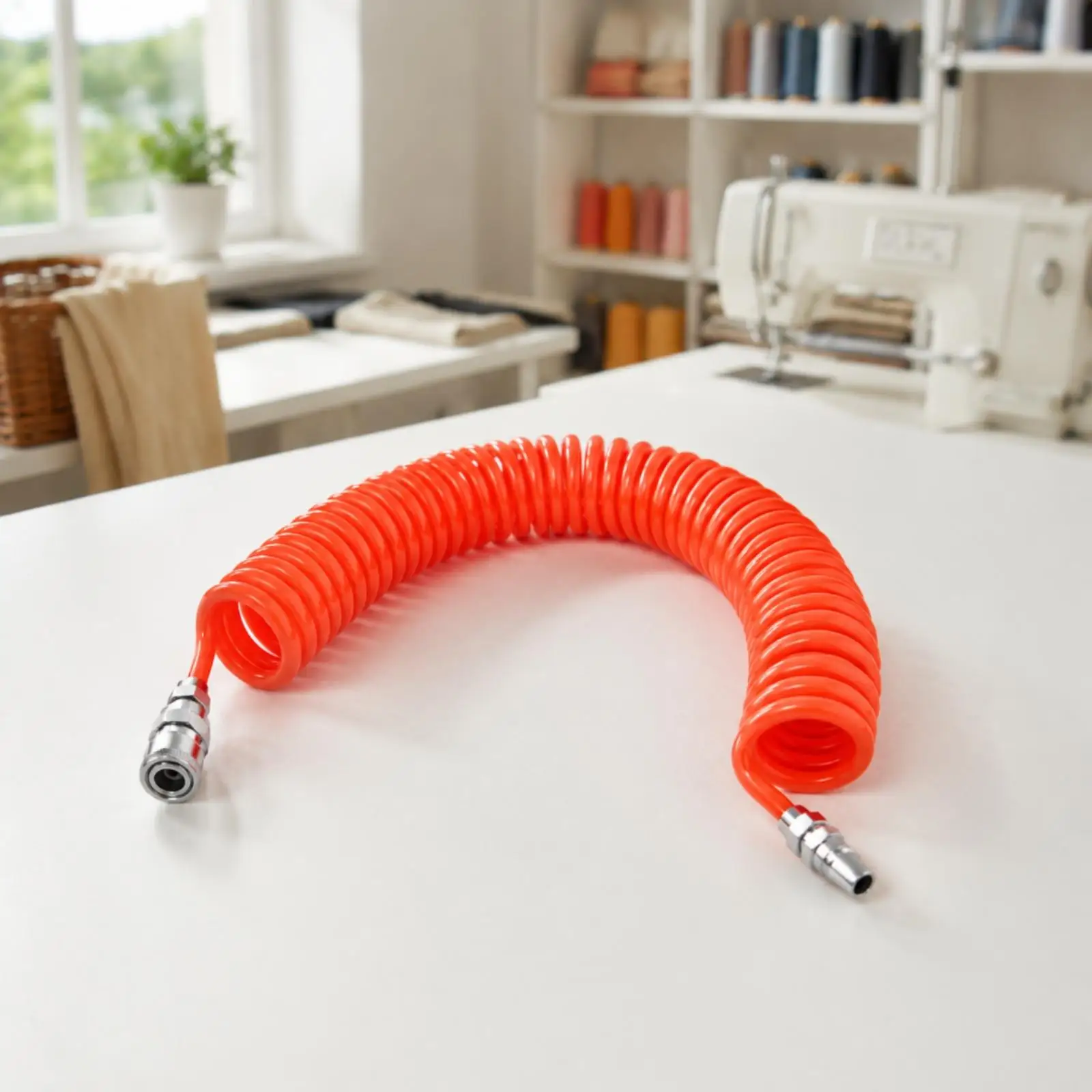 Spring Pneumatic Air Line PU Hose for Compressor Tools Retractable Workshop Garage