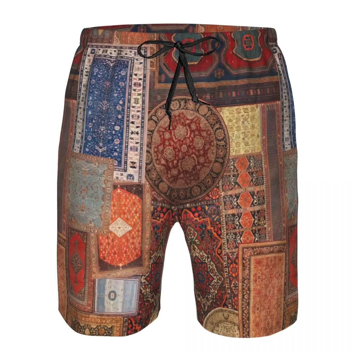 Antique Rugs Art Print Men's Beach Shorts Fitness Quick-drying Swimsuit Funny Street Fun 3D Shorts