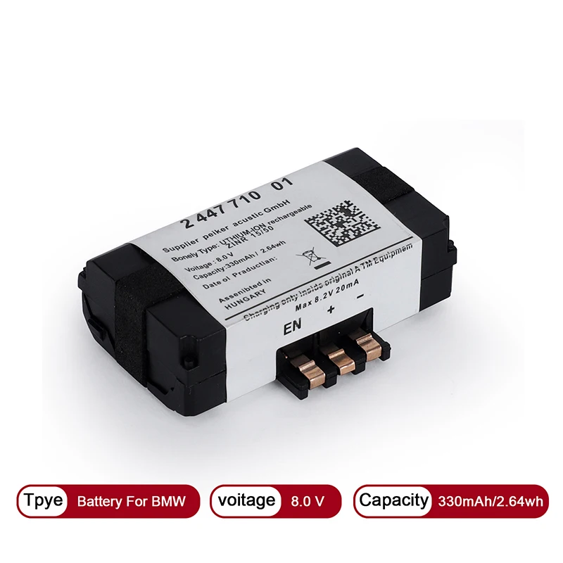 Car SOS Emergency 330mah New Battery 84102447710 2447710 For BMW F20 F21 F87 F82 F83 F22 F40 G30 F90 for Cullinan RR31