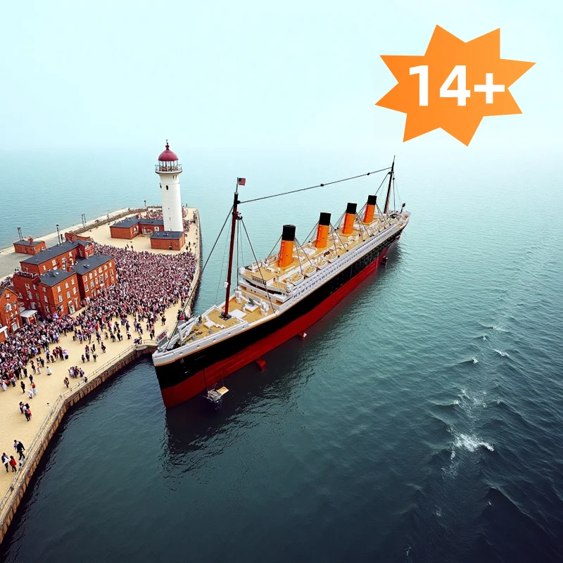 Новинка-2025-года-9090-шт-совместимое-украшение-для-дома-10294-украшение-для-рабочего-стола-большой-круизный-корабль-пароход-детские-подарки-«сделай-сам»-В-НАЛИЧИИ