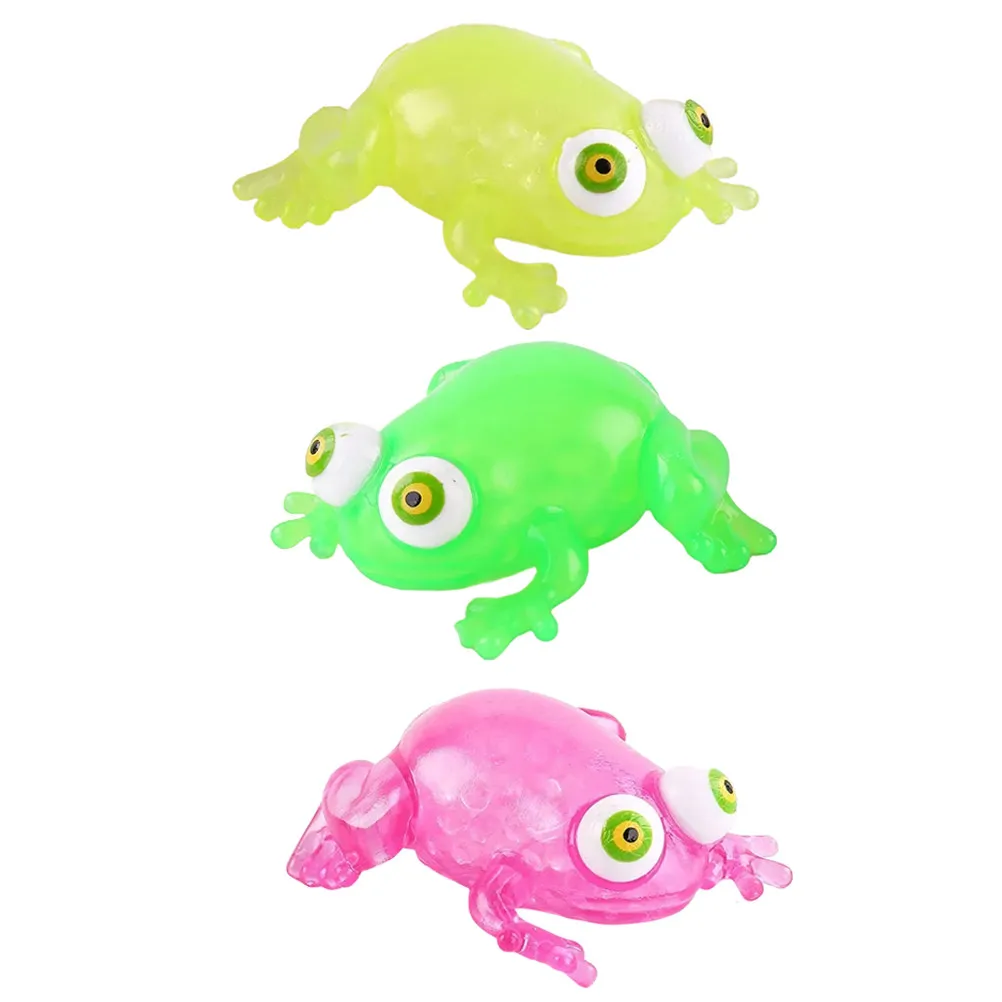 Frog-Shaped Stress Relief Squeeze Toys 3pcs – Fidget Sensory Toys for Kids & Teens, Relaxing Playthings