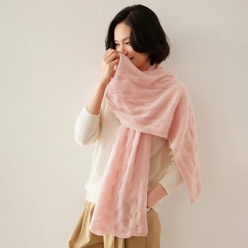 KOIJINSKY New Cashmere 175*40 Women in spring, autumn and winter, soft warm needle knitted scarf