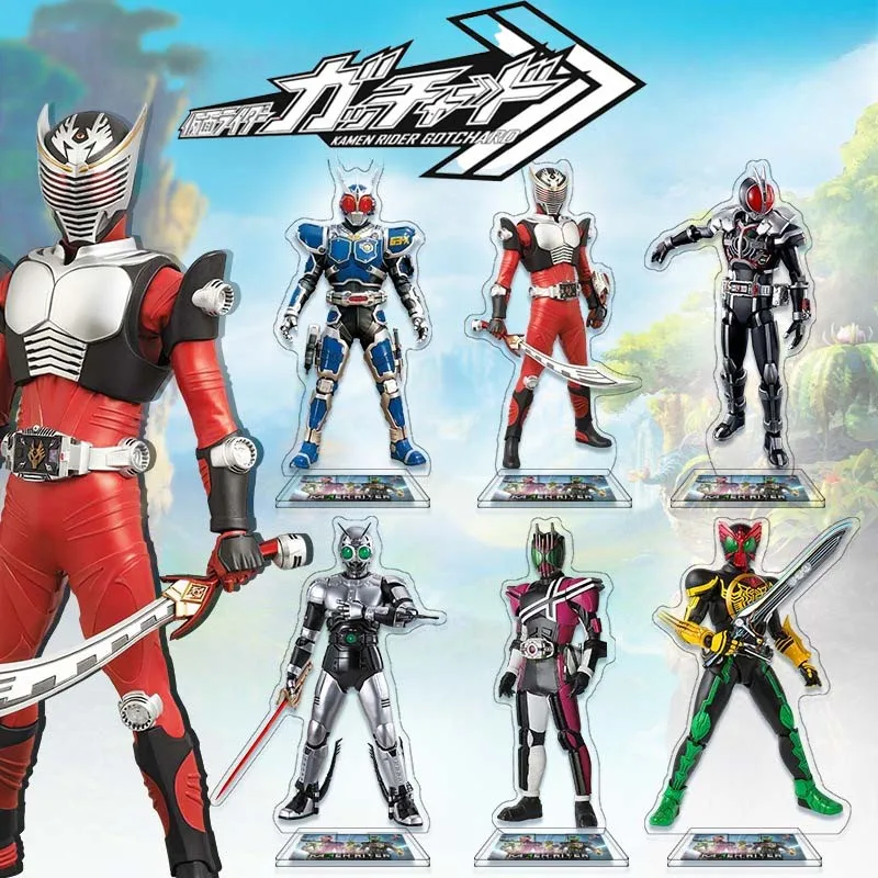 

Kamen Rider Standee Anime Acrylic Figure, Large Desk Decor Cartoon Character Stand, Student Gift Collectible Tokusatsu Display