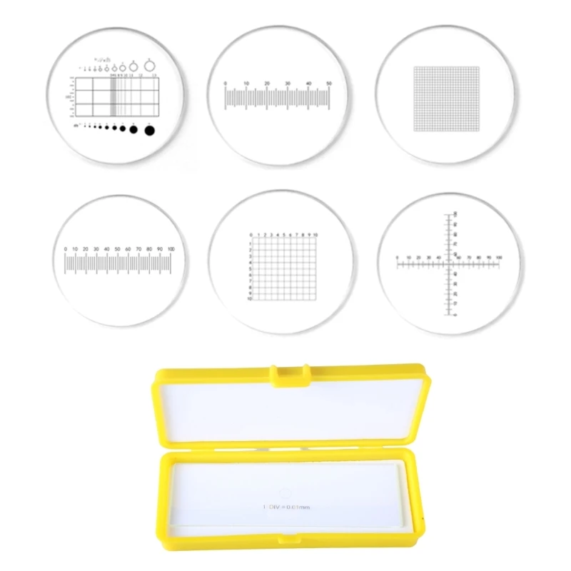 

dwan High Microscope Calibration Slide Ocular Reticle Stage Micrometer for Eyepiece Measurement Micrometer