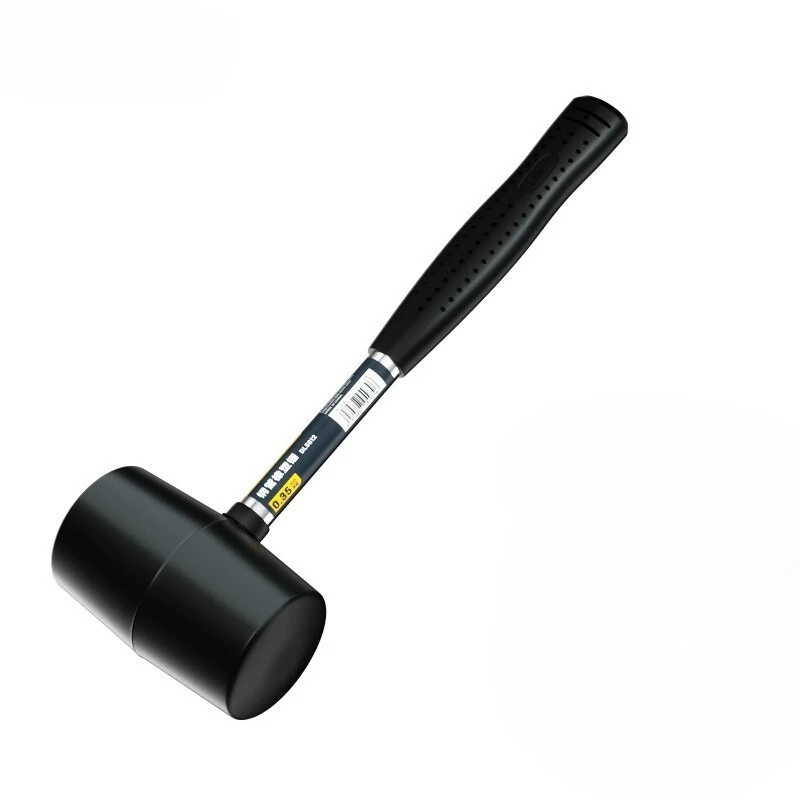 

Tool Rubber Hammer Steel Pipe Shank Rubber Hammer Mounting Rubber 12oz
