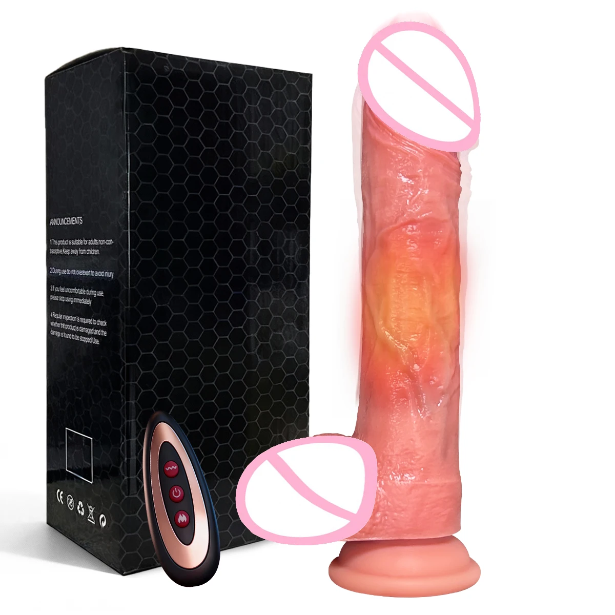 Dildo Thrust Dildo Vibrator with Heat Function 9 Vibration Modes And 3 Telescopic Mode Silicone Realistic Adult Sex Toys For 18+