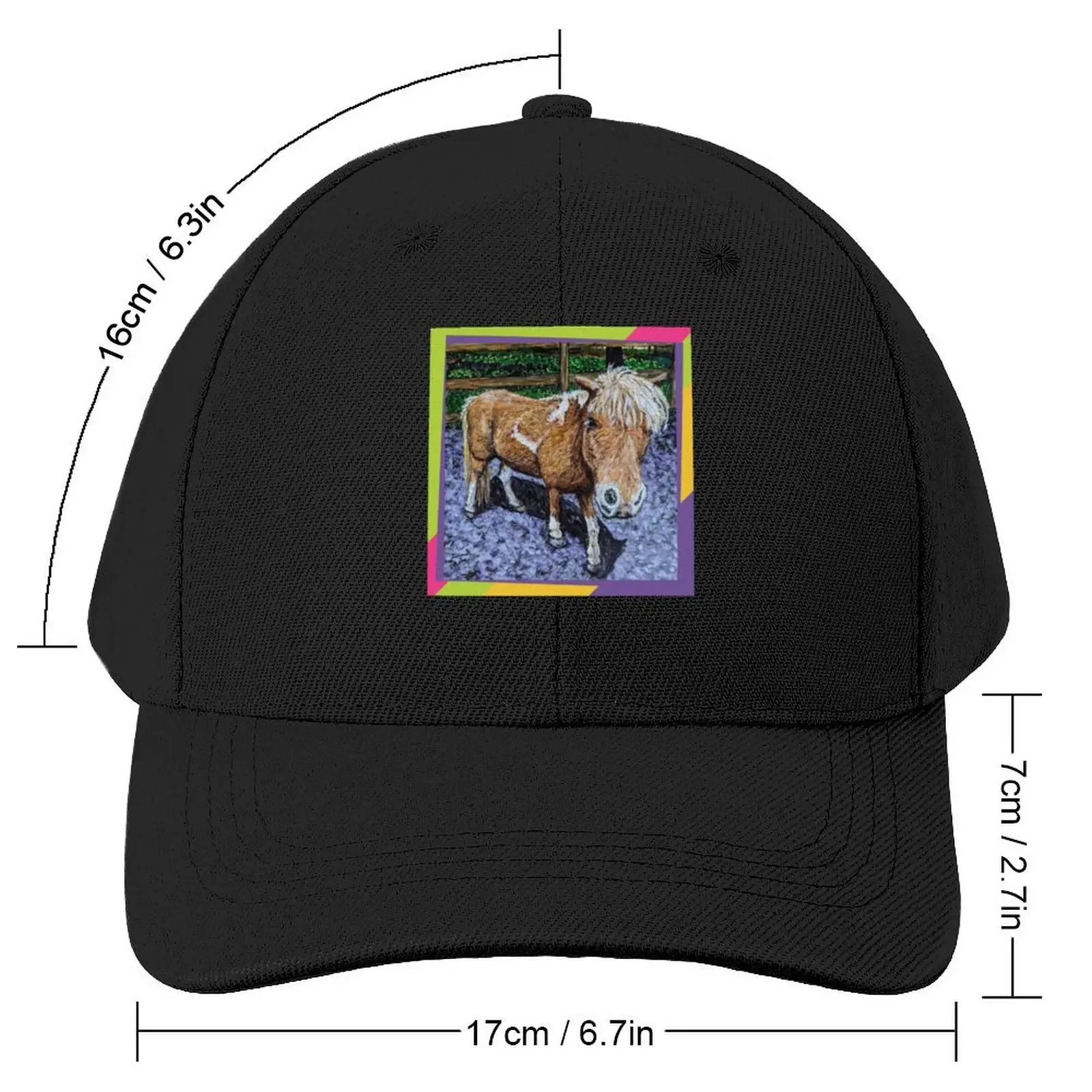 Mariah The Horse, Painted Artwork Baseball Cap Military Cap Man Big Size Hat Women's Golf Clothing Men's