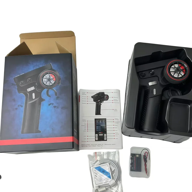 Hot RC CT-10B 10-kanałowy kolorowy ekran zdalnego sterowania 2.4G 10CH Odbiornik do wspinaczki Drift Vehicle RC Car Ship Tank