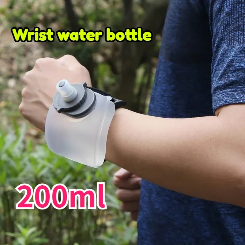 

Sports Portable Wrist Mini Kettle Cup Silicone Food Grade Running Fitness Outdoor Soft Water Bottle Eco-Friendly Cycling