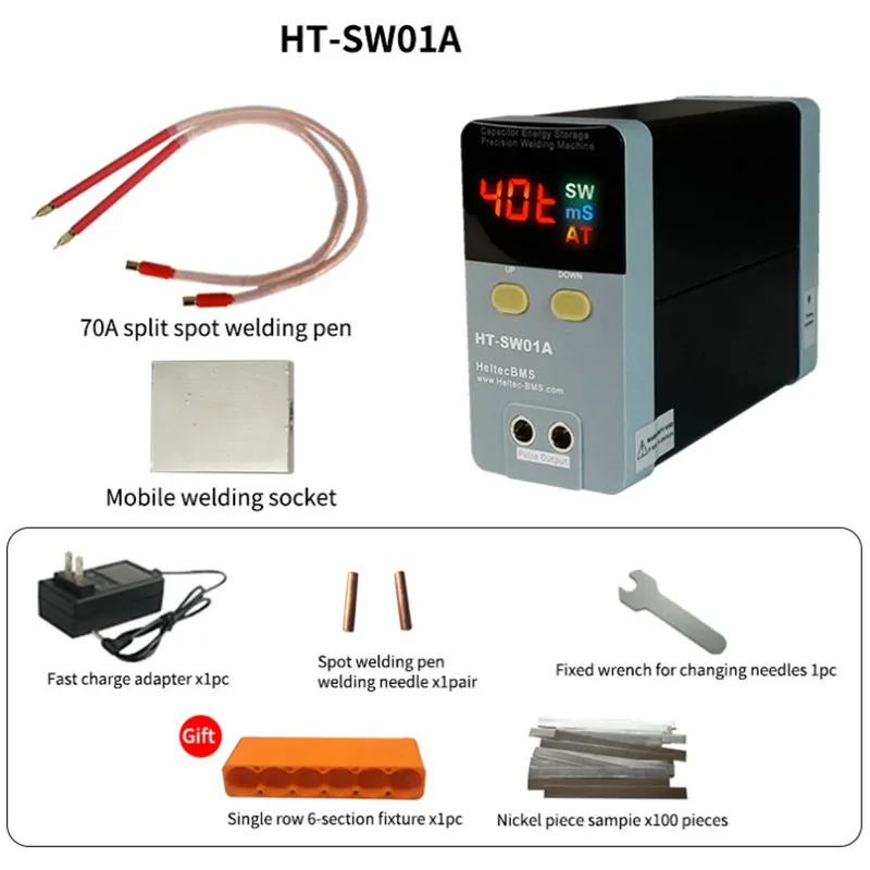 Spot Welding Machine 21KW Capacitor Storage Large Single Cell Battery  Welder LED Digital Display Adjustable 18650 Hand Pen