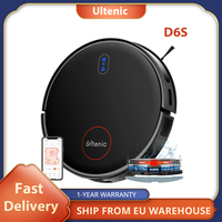 Ultenic D6S Gyro Robot Vacuum Cleaner, 3-in-1 Sweep Vacuum Mop, 3000 Suction, 4 Cleaning Modes, 2600mAh Battery,120min Run Time