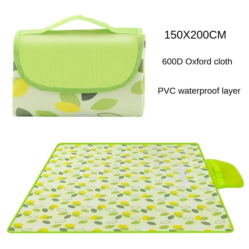 Imagem -02 - Espessa Impermeável e à Prova de Umidade Mat Oxford Cloth 150x200cm Outdoor Camping Mat Churrasco e Piquenique Gramado Camping Mat 600d