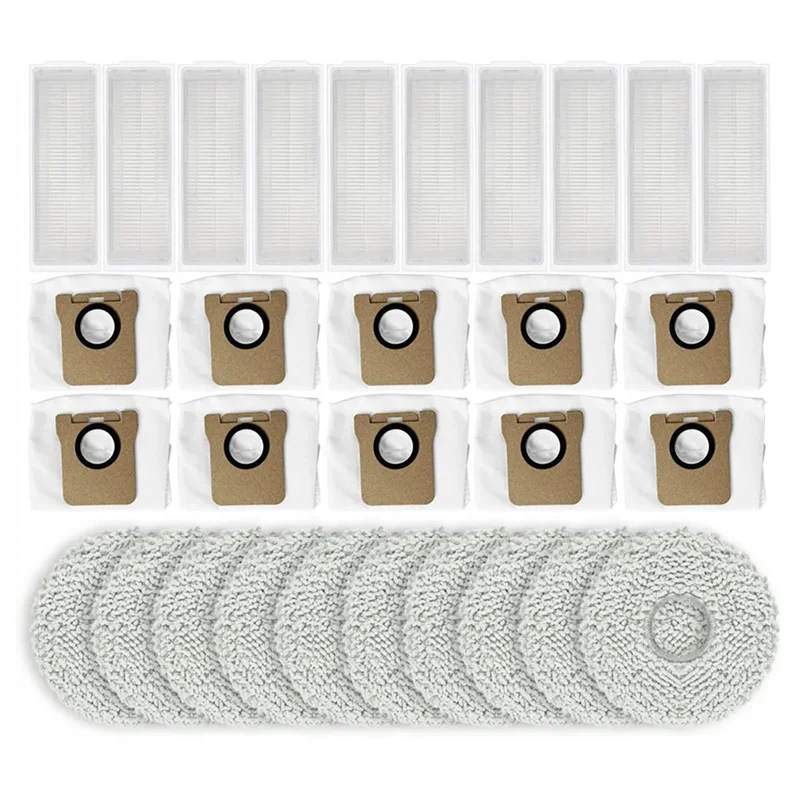 M04K Hepa фильтр, тряпка для швабры, мешок для пыли, запасные части, пластик для робота-пылесоса Xiaomi Miijia Omni M30 Pro/C10107