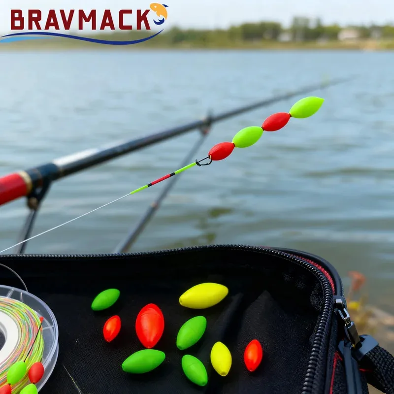 50pcs space bean high-quality foam fishing buoys olive fishing buoys high-quality fishing line accessories fishing float