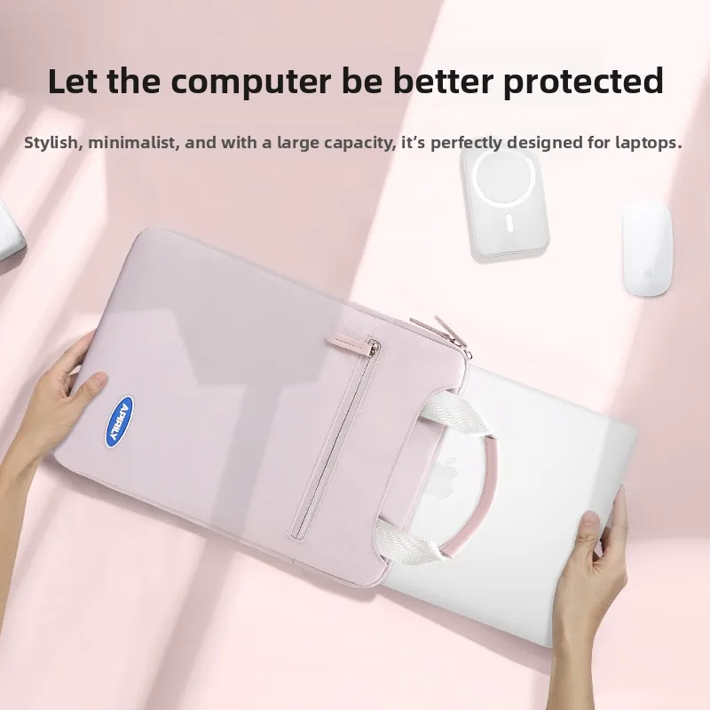 Shockproof Multi‑Function Laptop Sleeve Handbag 13 14 15 15.6 16 Inch Scratch‑Resistant Protective Inner File Pouch for MacBook