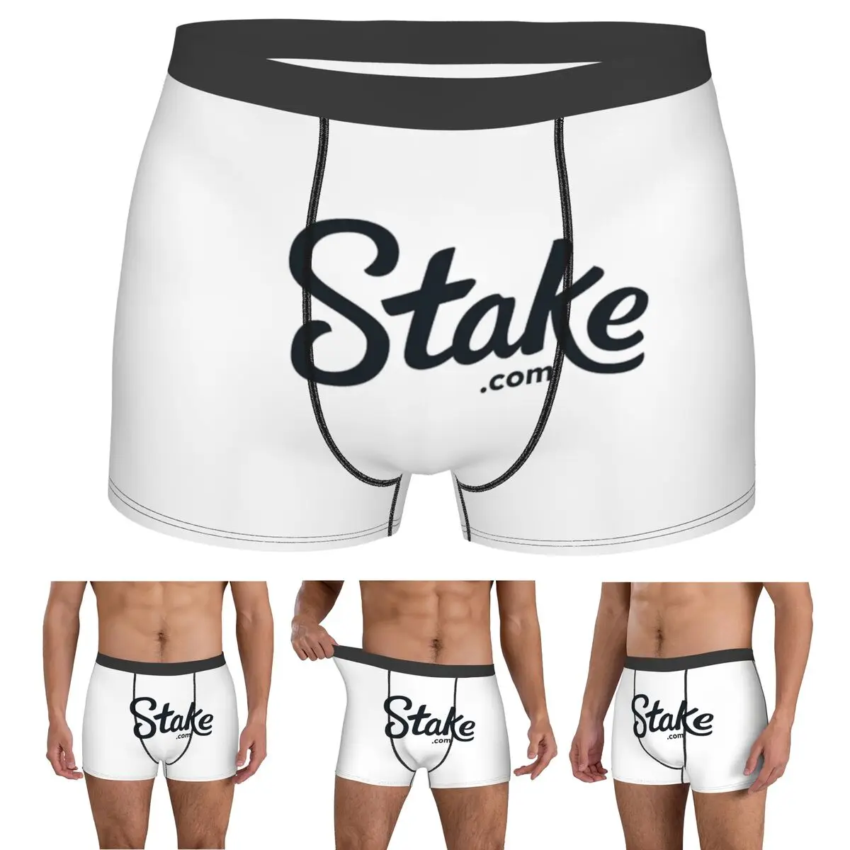 

Трусы-боксеры, шорты, трусы Crypto Casino, мужское удобное нижнее белье для Homme, мужские подарки бойфренду