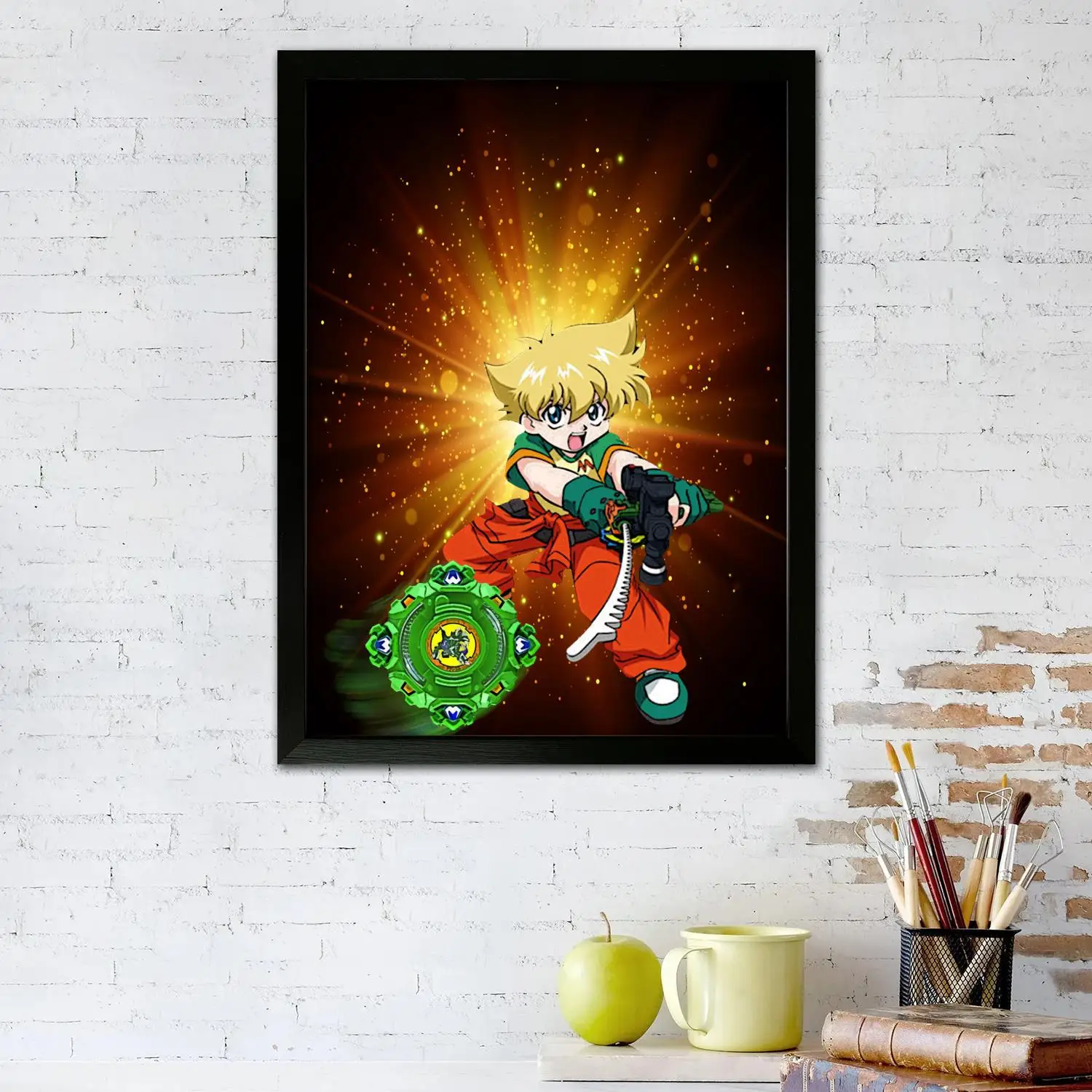 Beyblade Metal Fusion Anime Canvas Art Poster and Wall Art, Print, Modern Family Bedroom Decor, Posters,Decorative painting