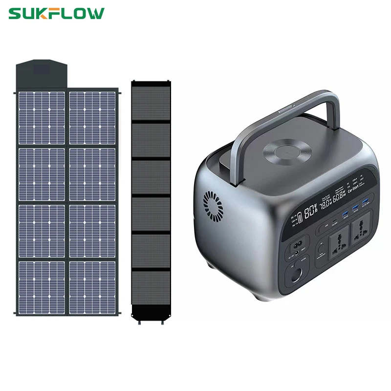 

500W 345.6Wh Power Station Outdoor Portable Solar Power LiFePo4 Battery 220V Powerful Power Bank Energy Storage Supply Camping