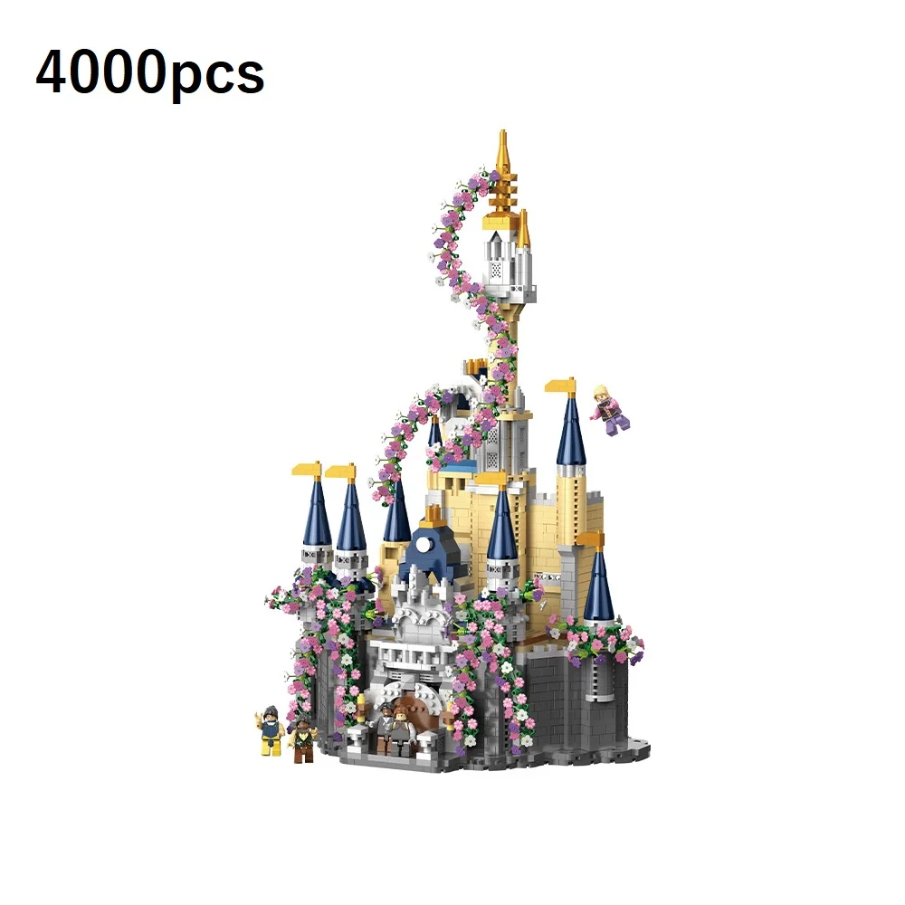 Creative Fairy Tale Princess Castle Mini Building Blocks Tabletop Decoration Building Micro Brick Children's Toy Birthday Gifts - view 6
