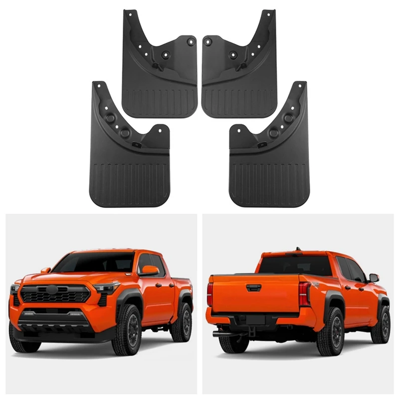 Car Mudguards For Toyota Tacoma 2024 Front Rear Mud Flaps Guards Splash Fender Car Exterior Parts