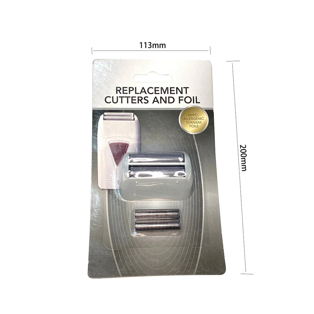 Profesjonalny zamienny zestaw ostrze golarki foliowych kompatybilny z dla 17160 17170 17205 17260 srebra