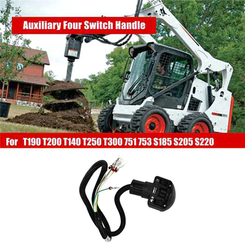 

A98M Right Handle Joystick For Bobcat 751 753 763 773 S130 S150 T180 T190 T200 T320 T770- 6680418 Auxiliary Four Switch