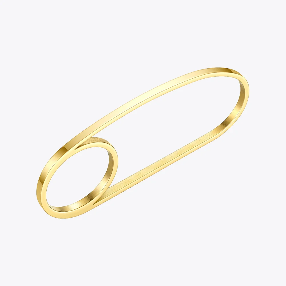 ENFASHION Multi Finger Ring Stainless Steel Gold Color Minimalist Rings For Women Fashion Jewelry 2020 Friends Gifts R204066