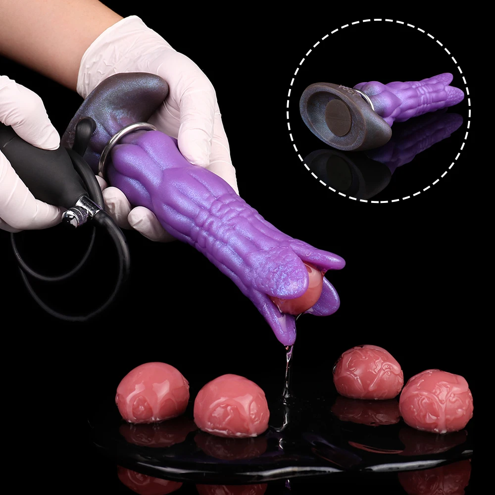 YOCY نفخ اليدوي Ovipositor هوائي شرجي التوصيل وضع البيض دسار جهاز تدليك من السيليكون النساء معدات الاستمتاع واللعب الجنسي للكبار #5