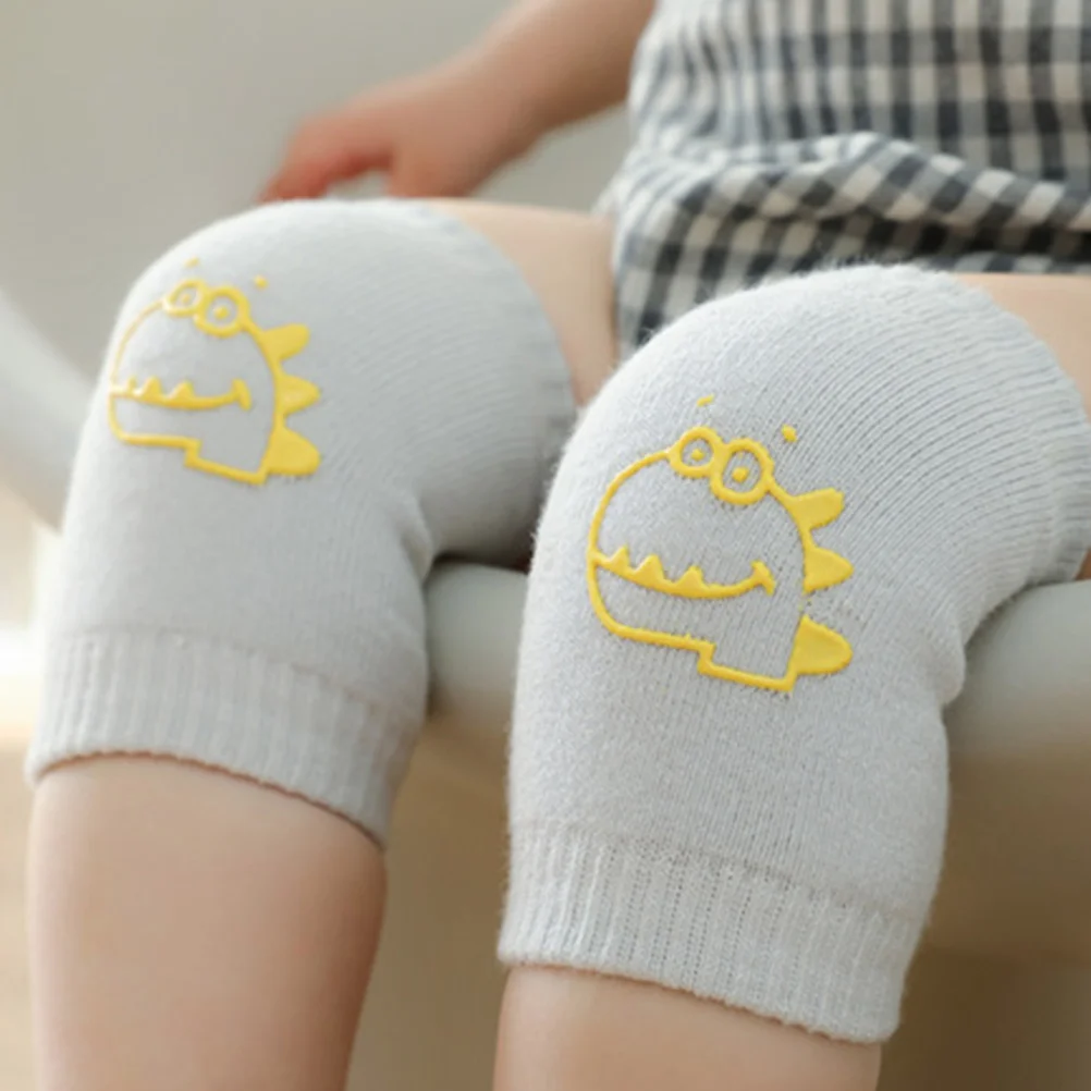 4 Pairs Knee Pads Crawling Protectors Kids Toddler Crawling Knee Pads Toddler Elbow Walking Cartoon Animal Patterns Soft