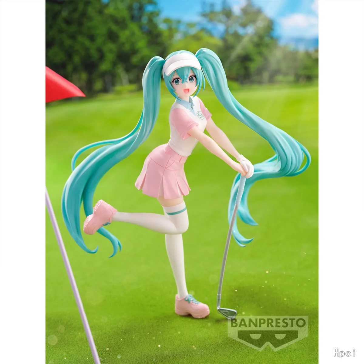 20ซม.BANDAIอะนิเมะHATSUNE MIKUวันหยุดความทรงจําGolf Seriesยืนของเล่นตุ๊กตาAction Figure CollectionของขวัญPVC