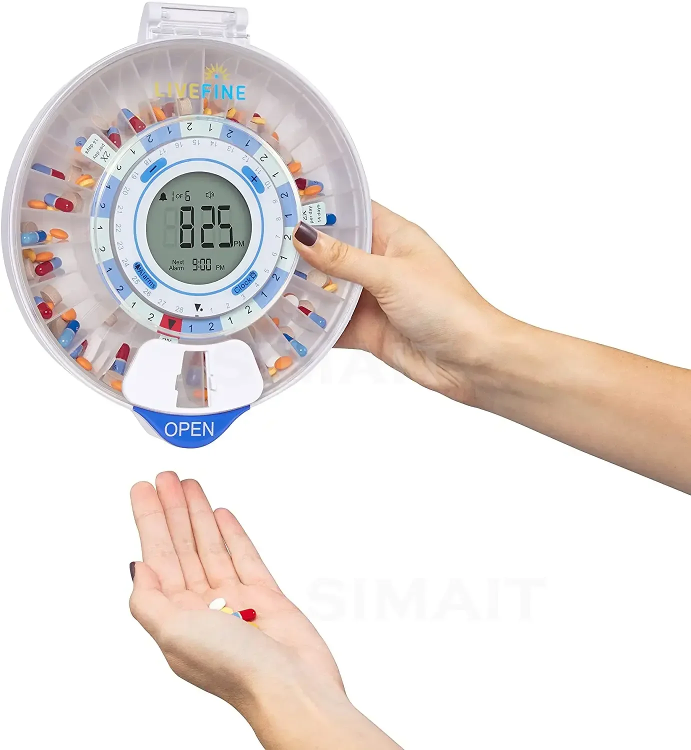 

wifi bluetooth smart pill dispenser 28 grid daily Pill organizer Premium Locking Automatic pill box