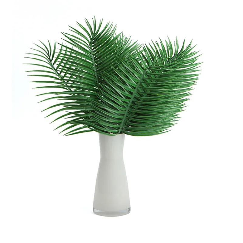 Artificial palm leaves 10pcs Green plants Decorative / artificial flowers for decoration / wedding decoration / 54cm long