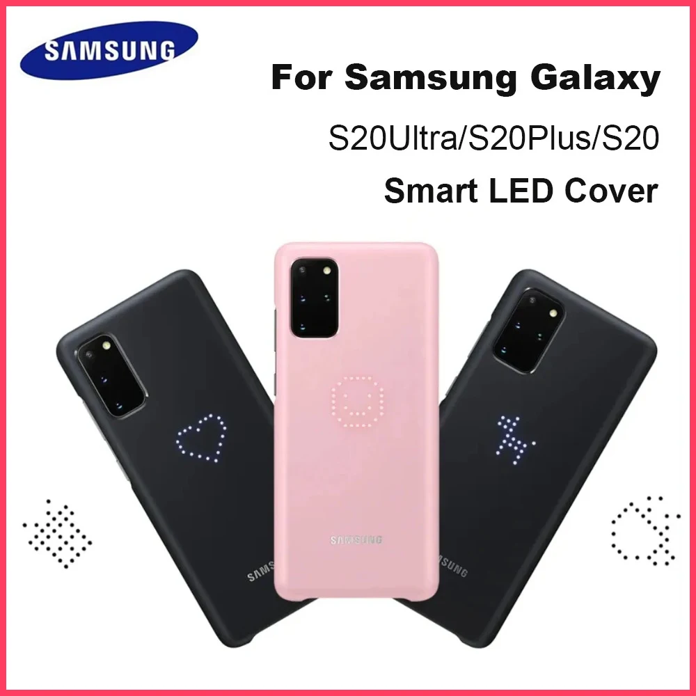 

Original Samsung Smart LED Cover For Samsung Galaxy S20 S20+ S20 Ultra Emotional Led Lighting Effect