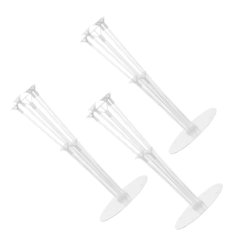 

3Sets Balloon Holder Set Plastic Table Balloon Support Stand Kit for Party Birthday Wedding Festival Decoration