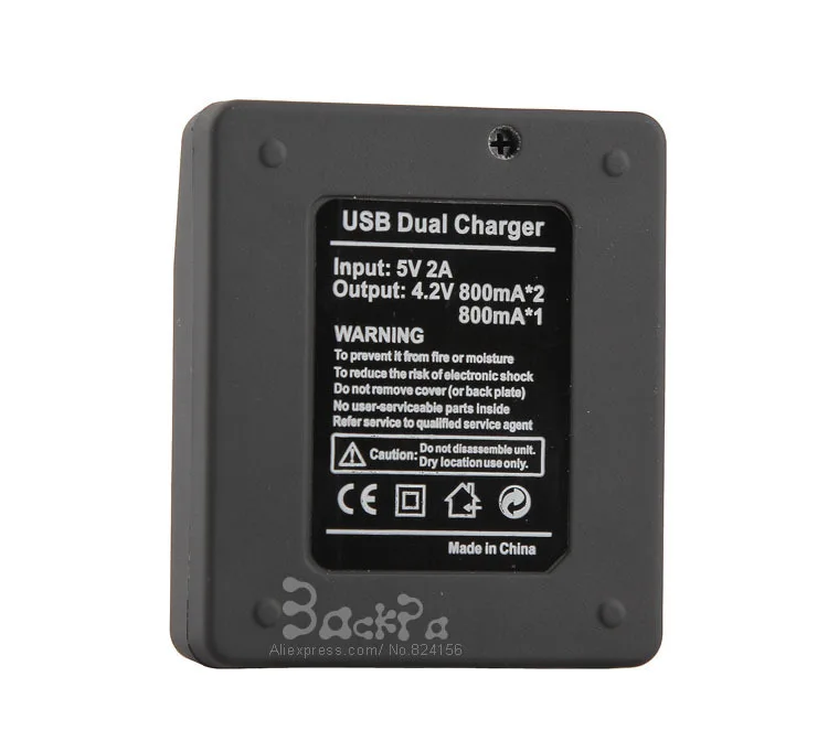 AHDBT-401 se encaixa no carregador USB do carregador de bateria duplo Hero 4