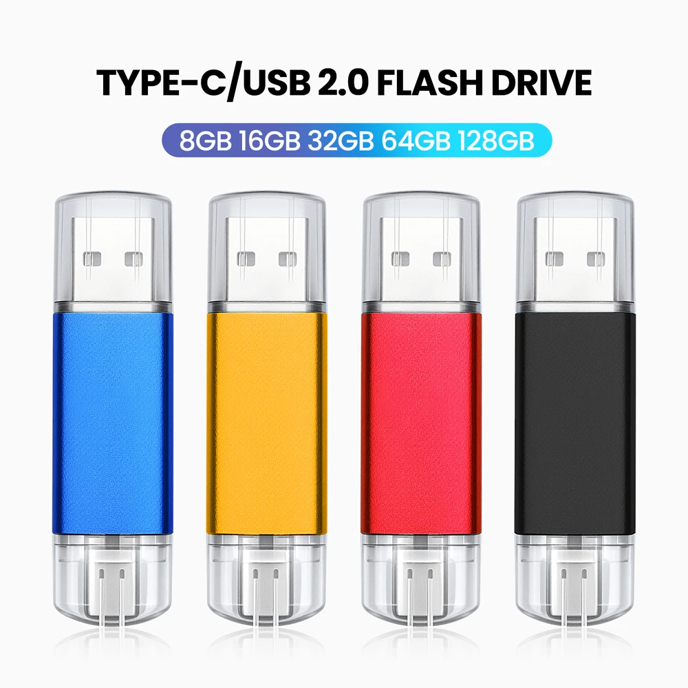 USB-C-Speicherstick 64 GB, USB 2.0 auf USB Typ-C-Flash-Laufwerk, Hochgeschwindigkeits-Speicherstick für Mac Pro, Samsung Galaxy, iPad PC