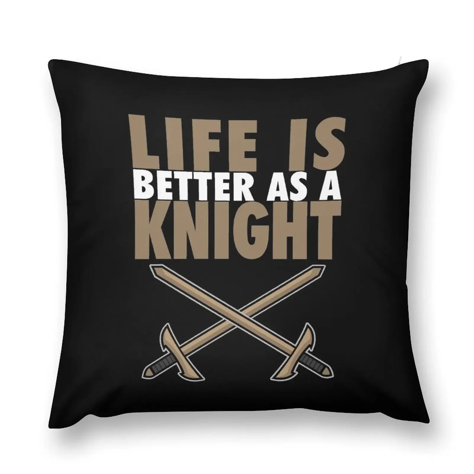 Life is better as a Knight UCF Shirt Throw Pillow autumn pillowcase Pillowcases Bed Cushions pillow