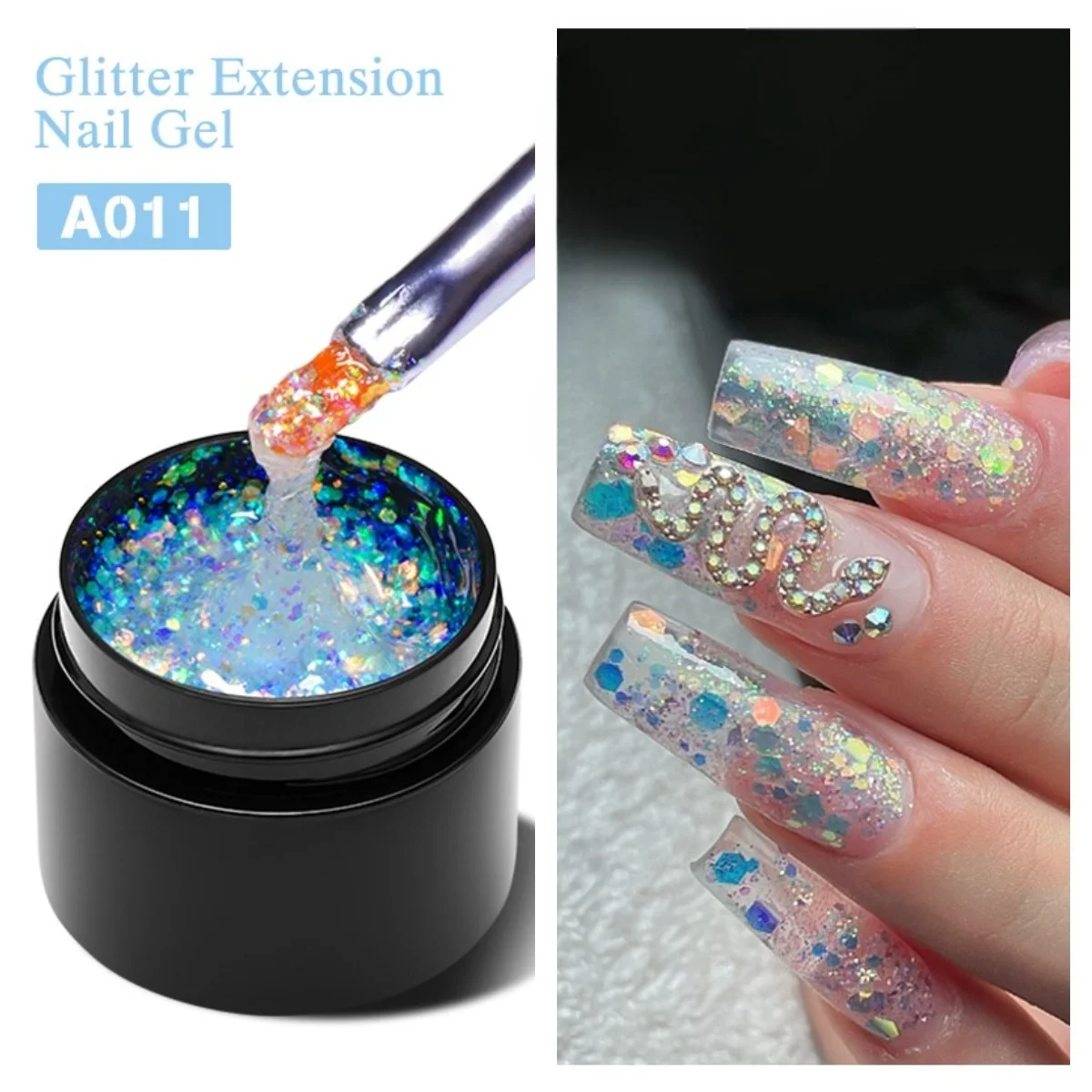 MEET ACROSS 8ml Glitter Extensão Unha Gel Polonês Nu Rosa Acrílico Francês Nail Art DIY Edifício Rápido Duro Para Design de Manicure