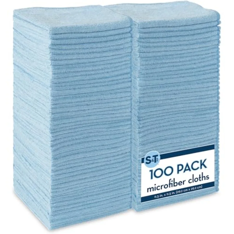 

Microfiber Cleaning Cloth, Bulk Towels for Home, Reusable Microfiber Towels for Cars, Cleaning Rags,,11.5 Inch x 11.5 Inch, 100