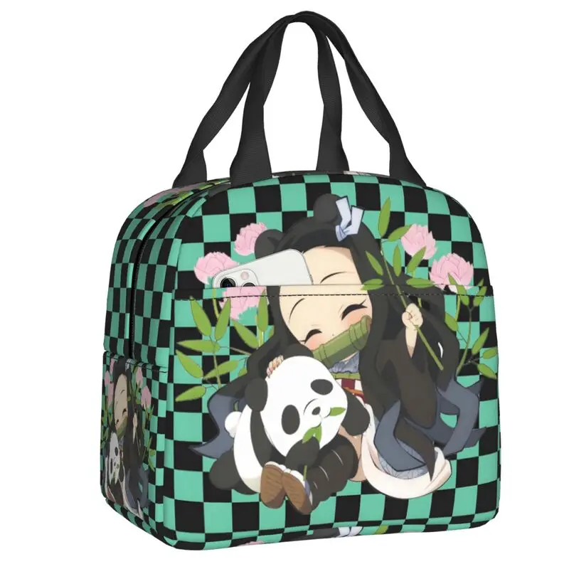 

Custom Demones S-Slayer Lunch Bag Men Women Cooler Warm Insulated Lunch Boxes for Children School