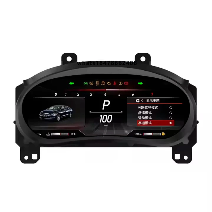 

12.3" Linux Digital Cluster Instrument Panel Dashboard Display Apex for Malibu XL 2015-2022 Virtual Cockpit