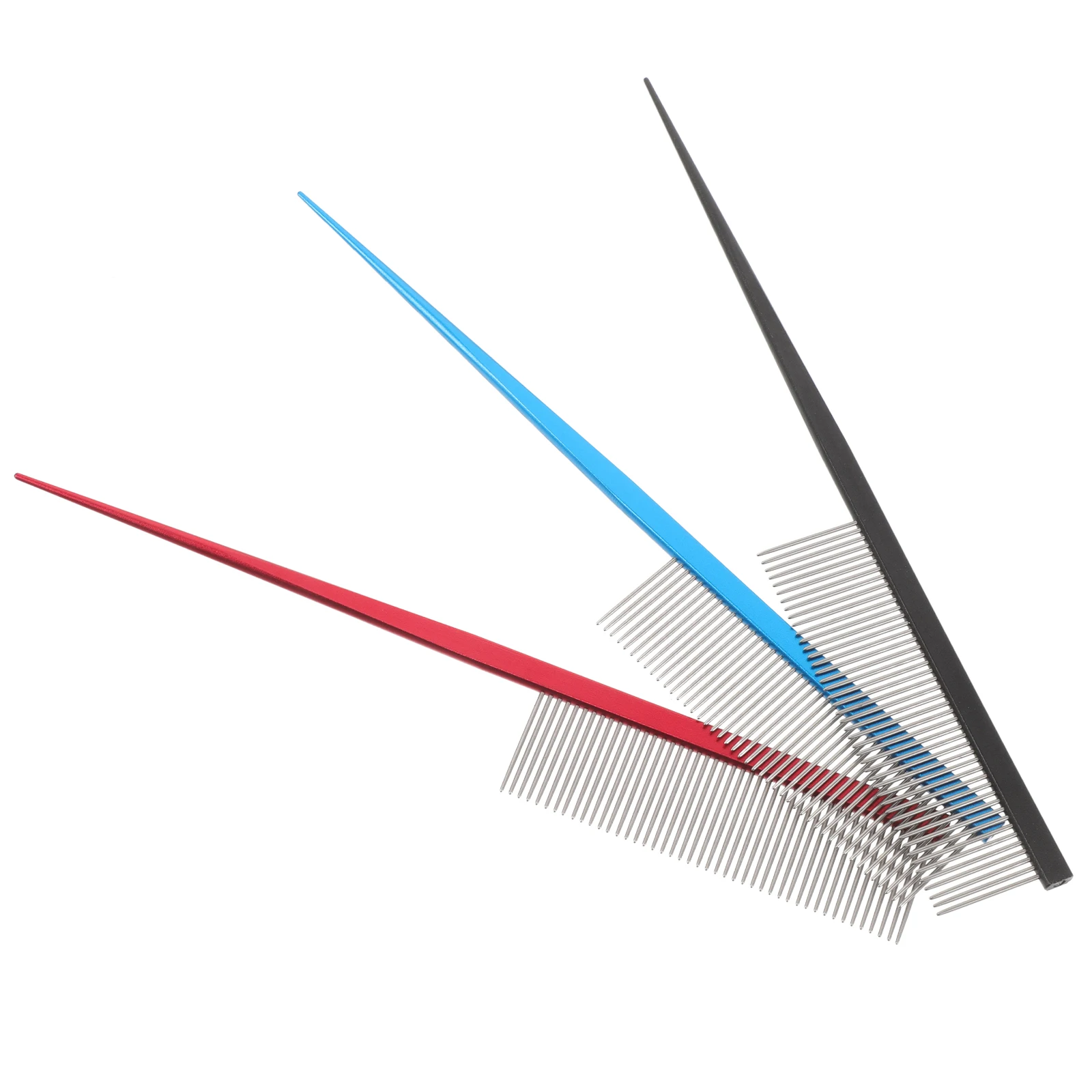 

3Pcs Dog Cat Grooming Comb Stainless Steel Fine Tooth Pet Hair Removal Tool Detangling Shedding Brush for Professional Home Use