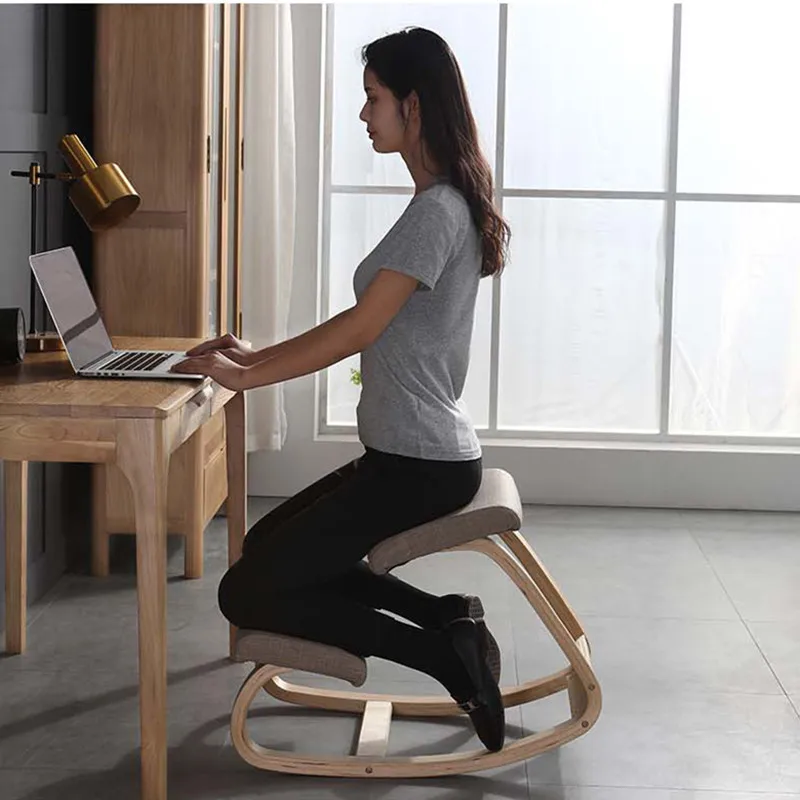 Ergonomic kneeling chair Stool Correct Posture Computer nordic wooden stool Anti-myopia Chair living room Furniture office stool