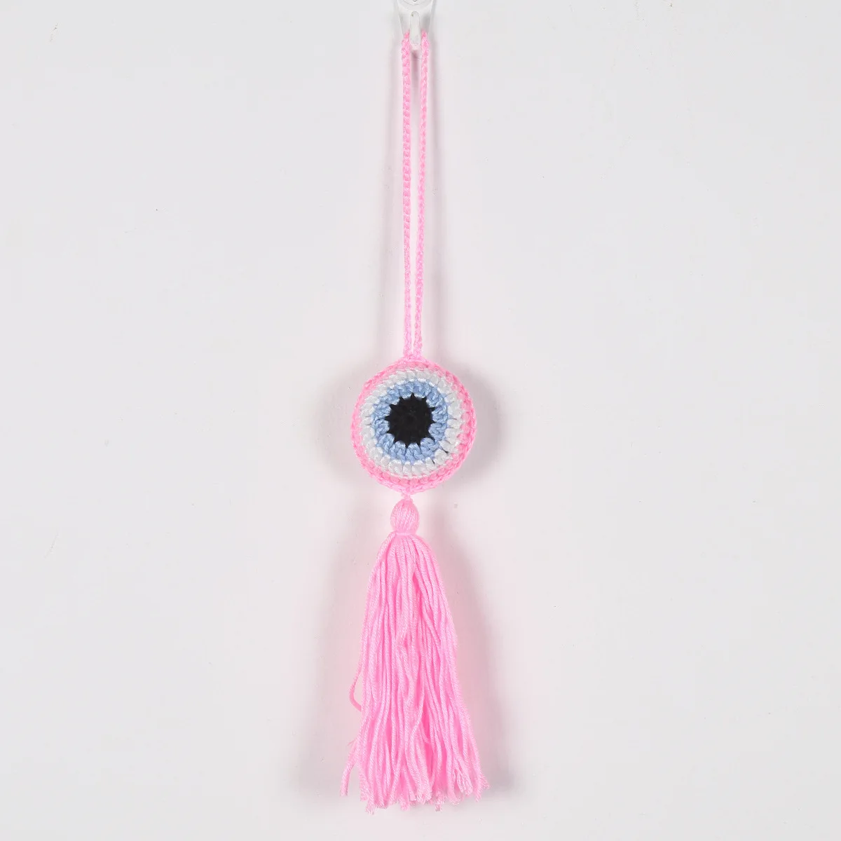 Lucky Eye-Porte-clés Tressé à la Main pour Homme et Femme, Corde Tissée, Pompon, Mur, Contre le Mauvais Œil Turc, Porte-clés de Voiture, Bijoux à la Mode