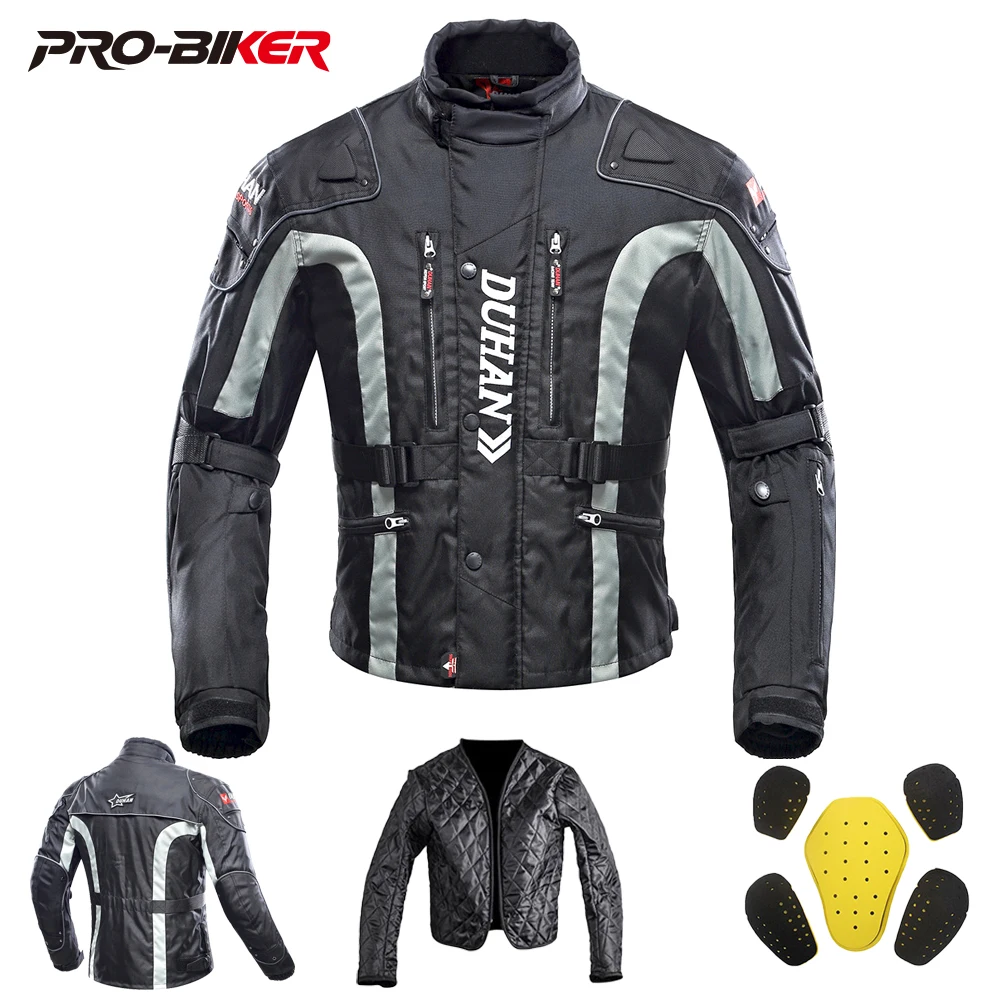 

Men's Motorcycle Jacket Four Seasons Windproof Motocross Pants Motorbike Riding Clothing With Protective Gear Wear-Resistant