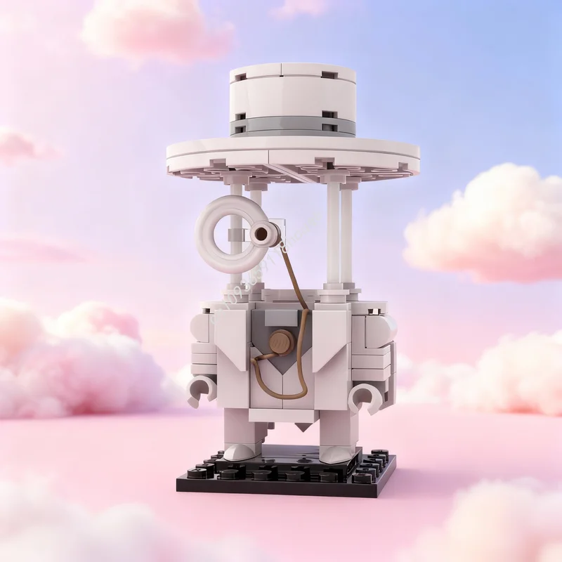 ตัวต่อ MOC Brickheadz รุ่น GENTLEMAN GHOST จำนวน 114 ชิ้น ของเล่นตัวต่อสถาปัตยกรรม ของขวัญคริสต์มาส ไอเดียสร้างสรรค์ DIY เสริมสร้างการเรียนรู้