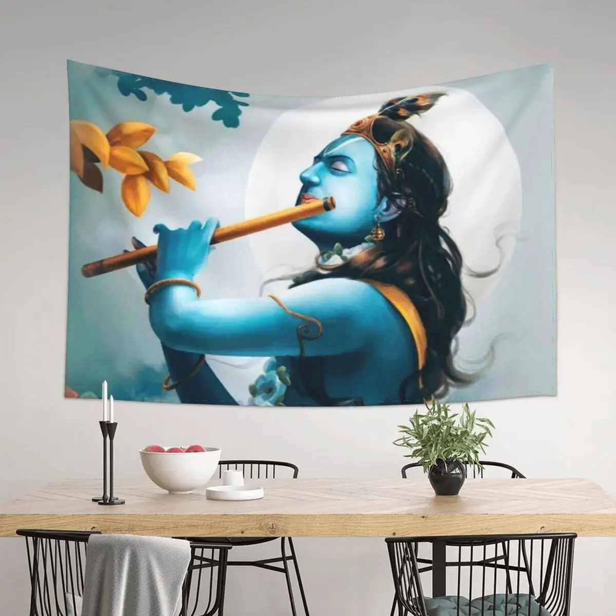 

Krishna Tapestry House Decoration Home Decorations Aesthetic Cute Decor Tapestry